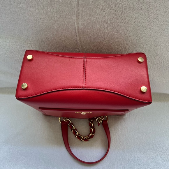 MICHAEL KORS Cece small leather chain messenger bag bright red EUC - Picture 5 of 5